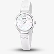 Lotus Ladies Old Money White Leather Strap Watch L19027/1
