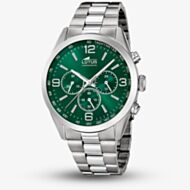 Lotus Mens Stainless Steel Green Dial Chronograph Watch L18152/F