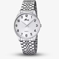 Lotus Mens Classic Stainless Steel White Dial Watch L15883/1