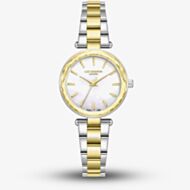 Lee Cooper Ladies White Mother of Pearl Dial Two Tone Bracelet Watch LC08365.220