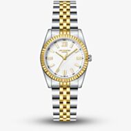Lee Cooper Ladies White Mother of Pearl Dial Two Tone Bracelet Watch LC08303.220