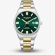Lee Cooper Mens Green Dial Two Tone Bracelet Watch LC08262.270