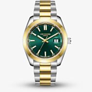Lee Cooper Mens Green Dial Two Tone Bracelet Watch LC08189.270
