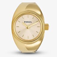 Fossil Ladies Gold Tone Ring Watch ES5246