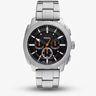 Fossil Mens Machine Black Dial Chronograph Watch FS6095
