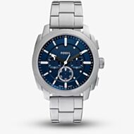 Fossil Mens Machine Blue Dial Chronograph Watch FS6096