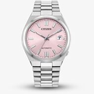 Citizen Ladies Tsuyosa Automatic Silver Tone Pink Dial Watch NJ0200-50Z