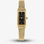 Citizen Ladies Fio Eco-Drive Gold Rectangular Dial Mesh Bracelet Watch EG7128-59E