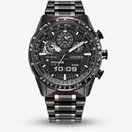 Citizen Mens Promaster Skyhawk Black Dial Grey Stainless Steel Watch JV2005-58E