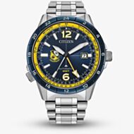 Citizen Mens Limited Edition Blue Angels Promaster Air Automatic GMT Bracelet Watch NB6044-54L