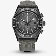 Citizen Mens Nighthawk Chronograph Grey Dial Grey Fabric Strap Watch CA0897-04H