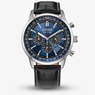 Citizen Mens Eco-Drive Classic Blue Chronograph Dial Strap Watch CA4720-01L