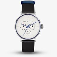 Ted Baker Phylipa White Dial Black Leather Strap Watch BKPPGF2069I