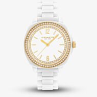 Coach Ladies Kitt White Ceramic Bracelet Watch 14504562