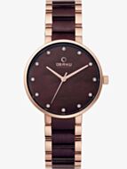 Obaku Ladies Two Tone Bracelet Watch V189LXVNSA