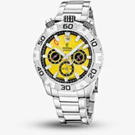 Festina Mens The Originals Bullhead Yellow Dial Chronograph Watch F20743/4