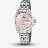Festina Ladies Classics Pink Dial Day Date Watch F20455/2