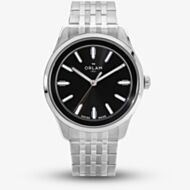 Orlam Mens Cadence Black Dial Silver Bracelet Watch ORSSBCA004