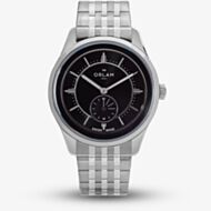 Orlam Mens Echo Black Dial Silver Bracelet Watch ORSSBEC003