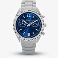 Orlam Mens Legend Blue Dial Silver Bracelet Watch ORSSBLE004