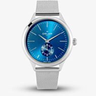 Orlam Mens Dawn Blue Dial Mesh Bracelet Watch ORSSMAU004