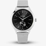 Orlam Mens Dawn Black Dial Mesh Bracelet Watch ORSSMAU005