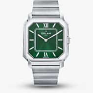 Orlam Mens Heritage Green Octagon Dial Bracelet Watch ORSSBHE007