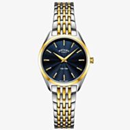Rotary Ultra Slim Two Colour Navy Dial Watch LB08011/05