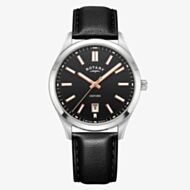 Rotary Contemporary Oxford Black Leather Watch GS05520/04