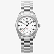 Rotary 1895 Commando Field Silver White Dial Watch GB05535/18