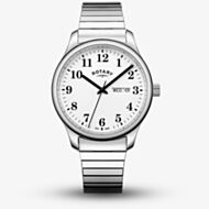 Rotary Mens Heritage Altera White Dial Watch RGB10025/01