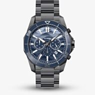 Armani Exchange Mens Spencer Gunmetal Blue Chronograph Watch AX1967