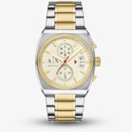 Armani Exchange Mens Oliver Cream Dial Chronograph Watch AX2821