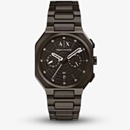 Armani Exchange Mens Bass Dual-Time Brown Bracelet Watch AX1479
