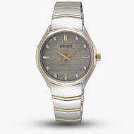 Seiko Ladies Caprice Diamond Set Two Tone Watch SUR616P1