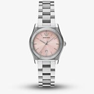Emporio Armani Ladies Federica Pink Dial Watch AR11658