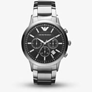 Emporio Armani Classic Mens Silver Chronograph Watch AR2434