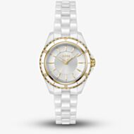BOSS Ladies Sage Aqua White Ceramic Bracelet Watch 1502850