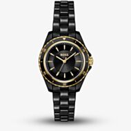 BOSS Ladies Sage Aqua Black Ceramic Bracelet Watch 1502851