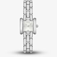 BOSS Ladies Violet Square Silver Dial Bracelet Watch 1502873