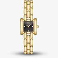 BOSS Ladies Violet Square Black Dial Bracelet Watch 1502875