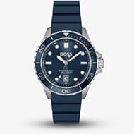 BOSS Mens Troper Sport Blue Rubber Strap Watch 1514292