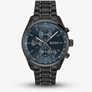 BOSS Mens Grand Prix Chronograph Black Bracelet Watch 1514314