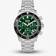 BOSS Mens Sealiner Chronograph Green Bracelet Watch 1514321