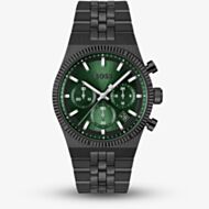 BOSS Mens Candor Prime Chronograph Green & Black Bracelet Watch 1514308