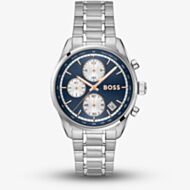 BOSS Mens Grand Prix Chronograph Blue Dial Bracelet Watch 1514360