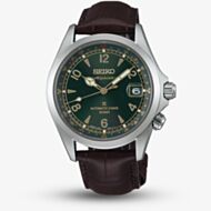 Seiko Mens Prospex Alpinist 'Classic Pine' Green Automatic Leather Strap Watch SPB507J1