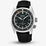 Seiko Mens Prospex 'Heritage Motoring' Countdown Speedtimer Petrol Blue Dial Leather Strap Watch HBC004J1