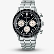 Seiko Mens Racing Sport Black Chronograph Watch SSB479P1