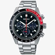 Seiko Mens Prospex Speedtimer ‘Go Large’ Black Solar Watch SSC915P1